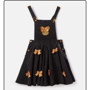 Black Denim Disney Halloween Overalls